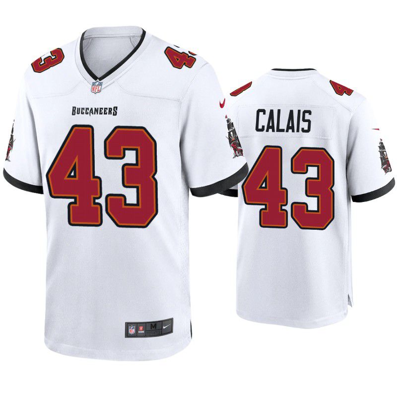 Men Tampa Bay Buccaneers 43 Raymond Calais Nike White Game NFL Jersey